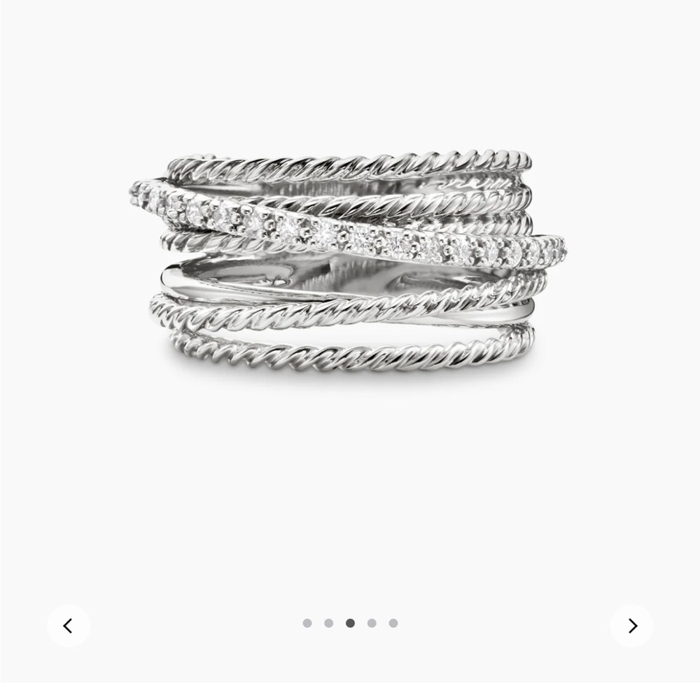 Authentic David Yurman Crossover Ring, size 7